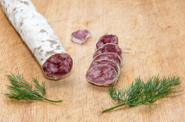 Salami  and dill