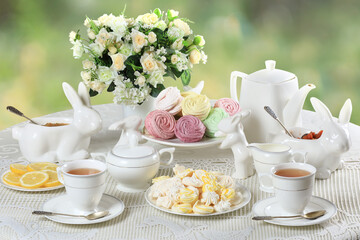 Still life with homemade sweets