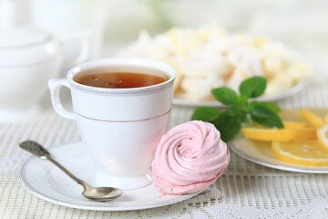 Homemade sweets and lemon
