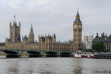 Fototapeta na wymiar Houses of Parliament, Big Ben, London
