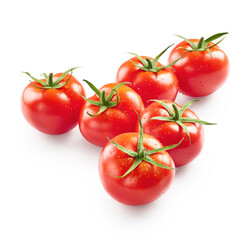 Tomatoes with drops of water