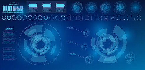 Futuristic virtual graphic touch user interface, target