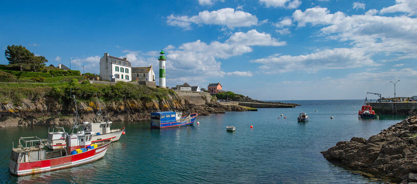 Small port Doelan near Clohars-Carnoet in brittany
