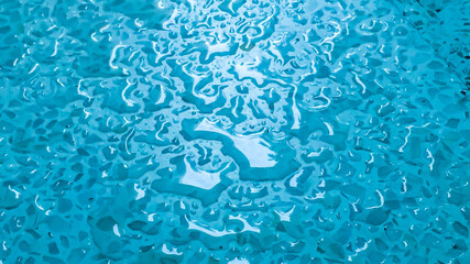 Blue indigo water drops