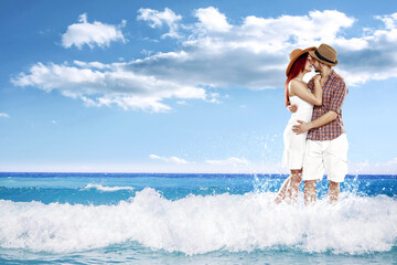 lovers in sea 