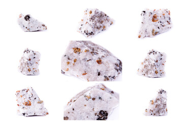 Collection of stone mineral Calcite