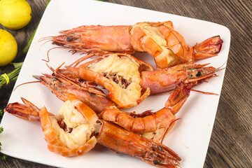 Grilled tiger prawn