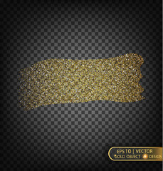 Gold sparkles on a transparent background. Gold background with sparkles