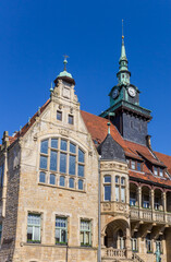 Fototapeta na wymiar Old town hall at the market square of Buckeburg