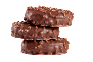 chocolate candy isolated on white background