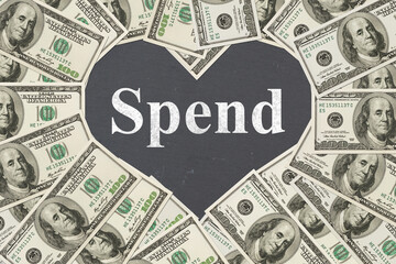 The love to spend money message