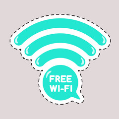 wi fi icon for Sticker on the door