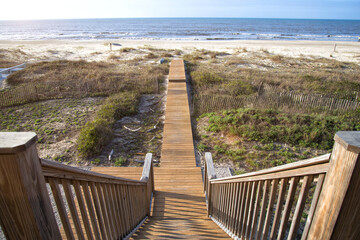 Fototapeta na wymiar Apalachicola sea landscape in Florida, United States