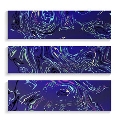Fototapeta na wymiar Craft Liquid Texture Vector. Set Ink Texture Watercolor Hand Drawn Marbling Illustration. Abstract Background, Aqua Print. Template For Sail, Invitations, Card Design