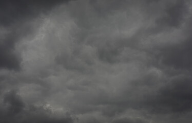 Dark storm clouds before the rain.  rain clouds.