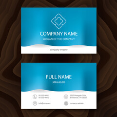 Business card, vector
