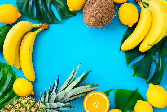 Summer fruits background