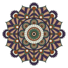 Flower Mandalas. Vintage decorative elements. Oriental pattern, vector illustration. Islam, Arabic, Indian, turkish, pakistan, chinese, ottoman motifs
