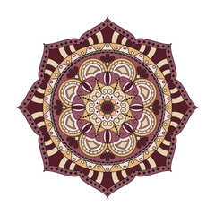 Flower Mandalas. Vintage decorative elements. Oriental pattern, vector illustration. Islam, Arabic, Indian, turkish, pakistan, chinese, ottoman motifs