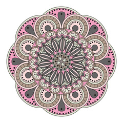 Flower Mandalas. Vintage decorative elements. Oriental pattern, vector illustration. Islam, Arabic, Indian, turkish, pakistan, chinese, ottoman motifs