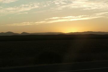 Sunset in the western US