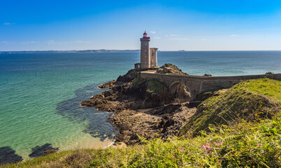 Fototapeta na wymiar Petit Minou Lighthouse. Plougonvelin, Brittany, France