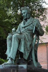  philosopher and writer Søren Kierkegaard's statue in Copenhagen, Denmark