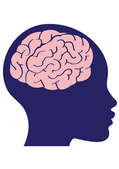 The girl with a brain