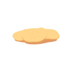 Potatoes vector illustration. Isolated white background.