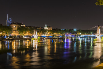 Lyon la nuit - Rh&ocirc;ne.