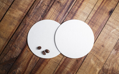 Blank beer coasters