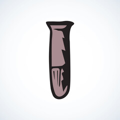 Test tubes. Vector drawing