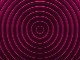 Glamour rings. Radial geometric background for material modern design. 3D illustration. Works for text and website backgrounds, print and mobile application.