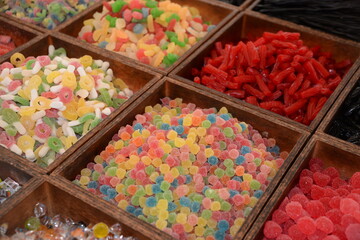 Süßigkeuten auf einem Markt