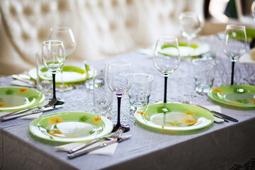Table with celebration decoration