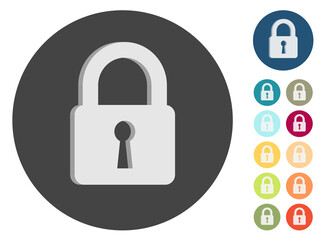 3D Icons - Schloss - Datenschutz