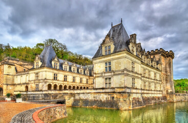 Fototapeta na wymiar Chateau de Villandry, a castle in the Loire Valley, France