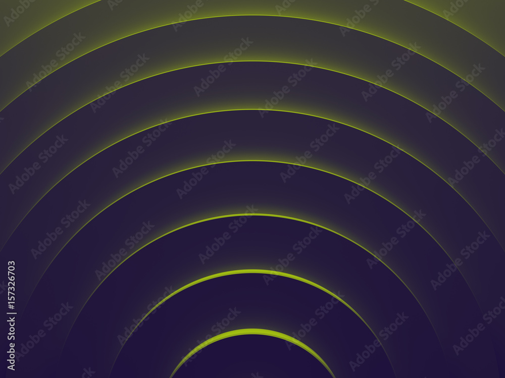 Fototapete Radial geometric abstract background. This pattern works for text backgrounds, web design, print or mobile application. 3D illustration.