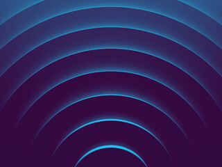 Blue abstract background for graphic design, book cover template, website design, application design. 3D illustration.