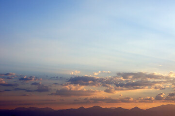 Mountains and skyline. Nature photography. Taken in Tenerife.