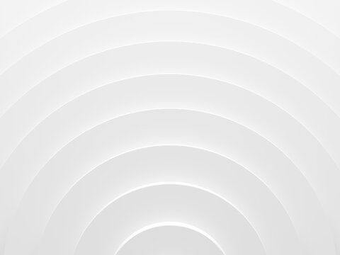 White rings abstract pattern for web template background, brochure cover or app. Material style. Geometric 3D illustration. © Sergii