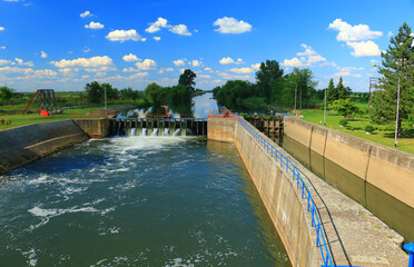 locks on the river Begej