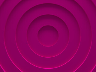 Pink female abstract background for web template, brochure cover or app. Material style. Geometric. 3D illustration.