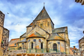 Fototapeta na wymiar Saint Etienne Church of Villandry, France