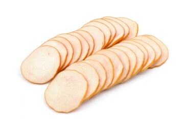 kiełbasa z kurczaka w plastrach © robert6666