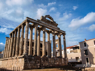 Obraz premium World famous roman building of Merida