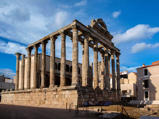 Obraz premium World famous roman building of Merida, Spain
