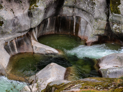 River in 'Valle del Jerte' in Extremadura, Spain