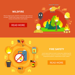 Firefighting Banners Set