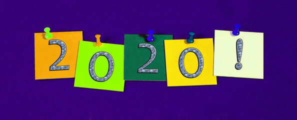 2020 - New Year sign / banner / design for New Years Eve Celebrations.